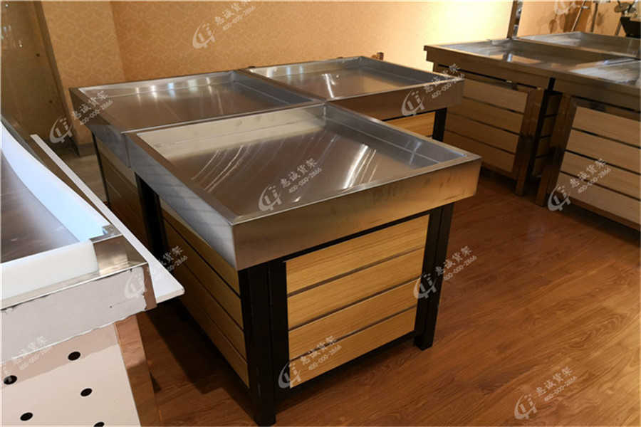 生鮮貨架擺放圖片
