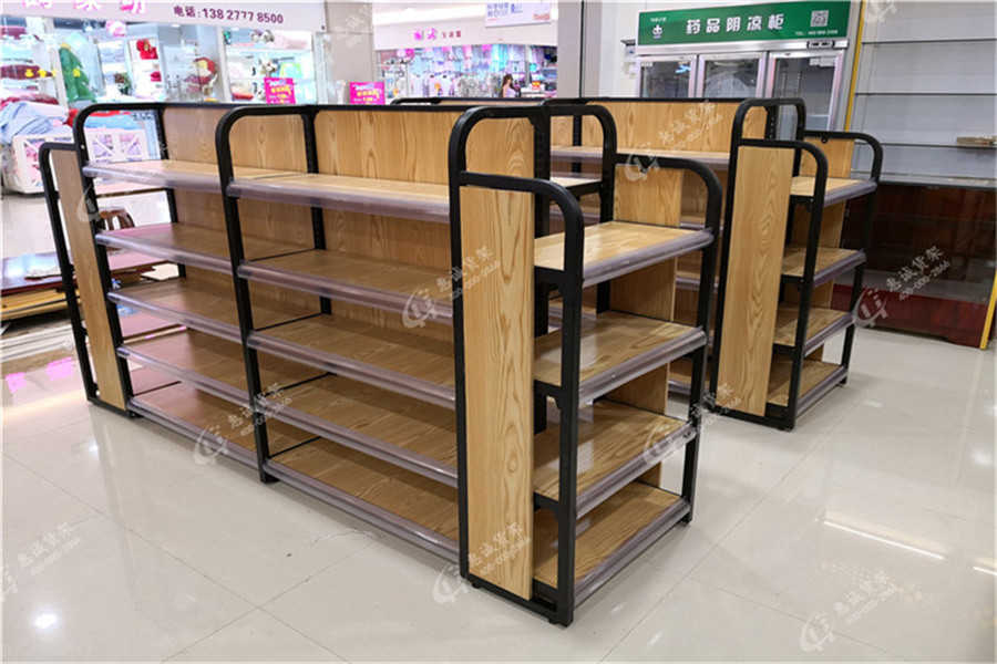 清遠卡漫便利店鋼木貨架
