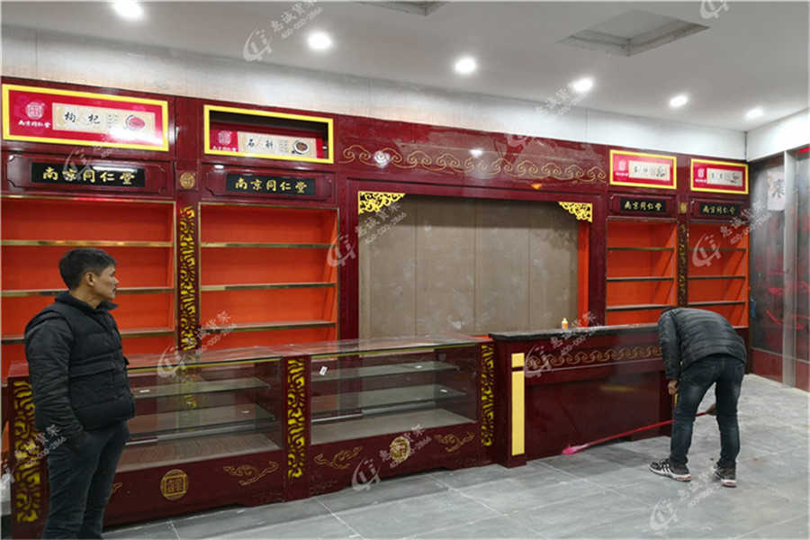 中藥柜，中藥店貨架，實(shí)木中藥柜