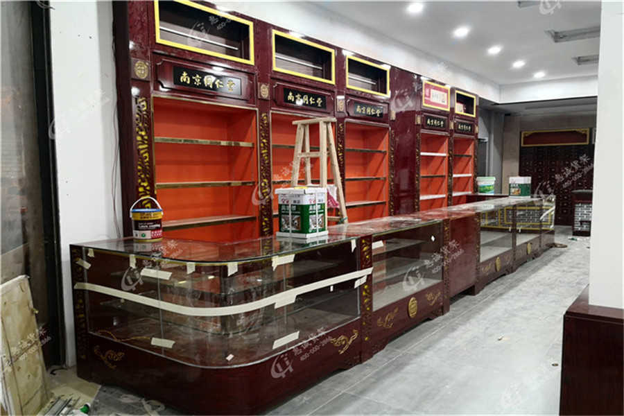 中藥柜，中藥店貨架，實(shí)木中藥柜