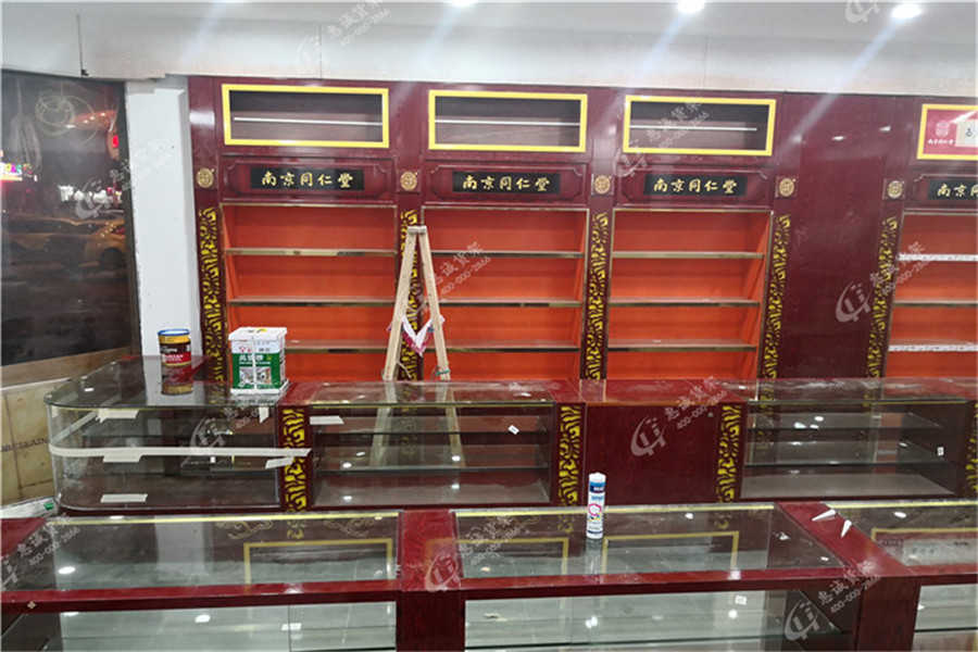 中藥柜，中藥店貨架，實(shí)木中藥柜