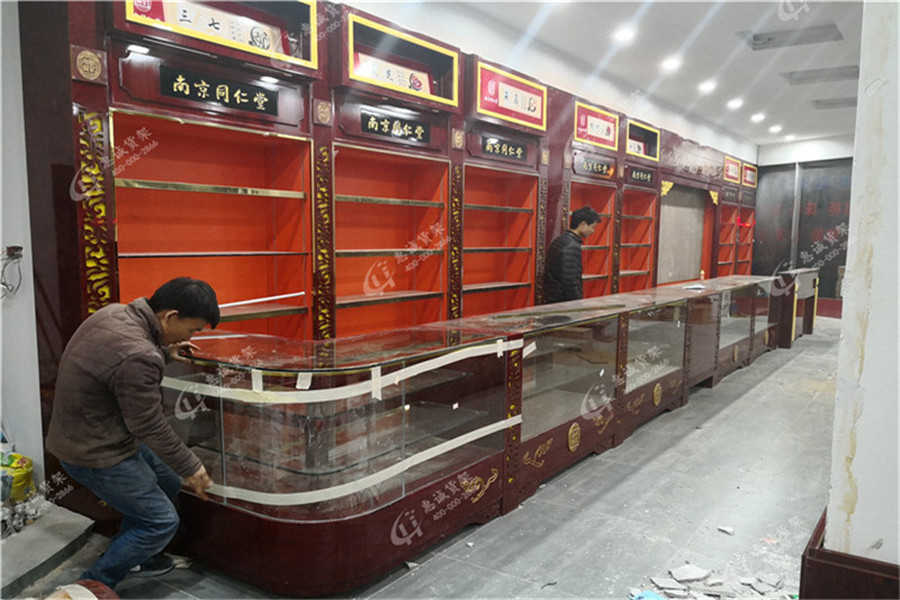 中藥柜，中藥店貨架，實(shí)木中藥柜