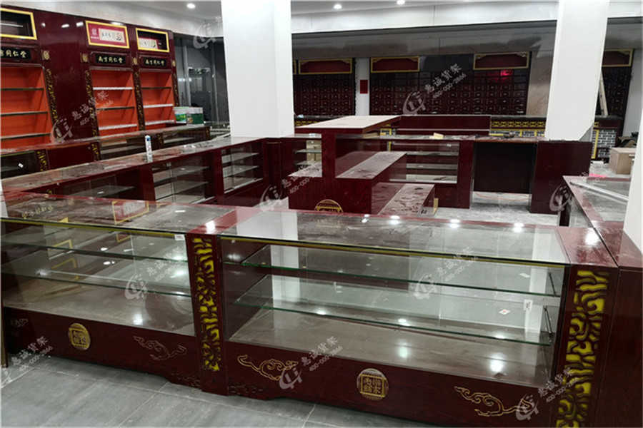 中藥柜，中藥店貨架，實(shí)木中藥柜