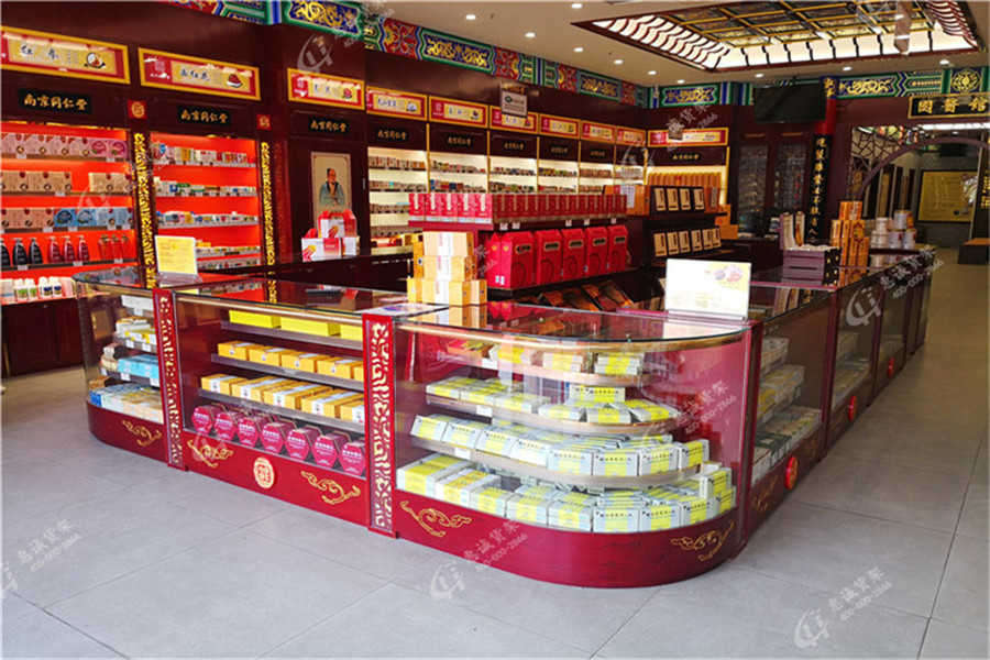 中藥店玻璃展示柜