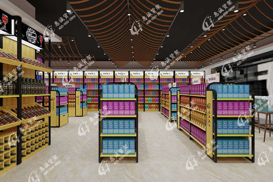 中山百佳精品超市貨架