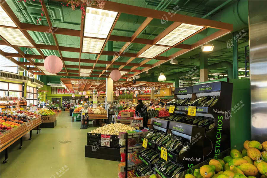 超市水果貨架，超市蔬菜貨架