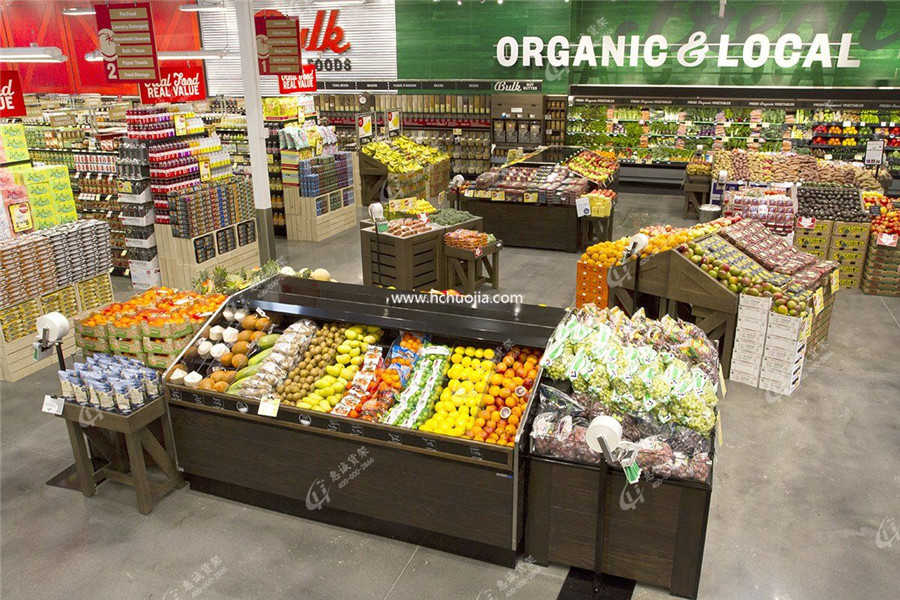 超市水果貨架擺放圖片