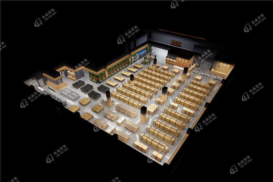盒馬鮮生店鋪整體布局展示