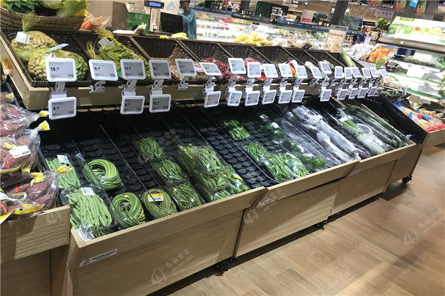 超市生鮮貨架擺放圖片