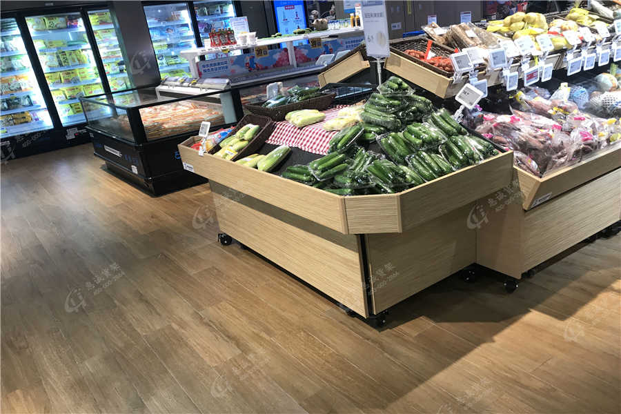 超市生鮮貨架擺放圖片