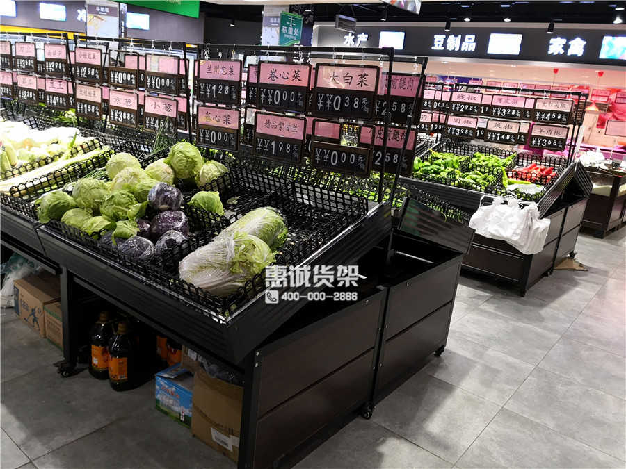 蔬菜貨架擺放圖片