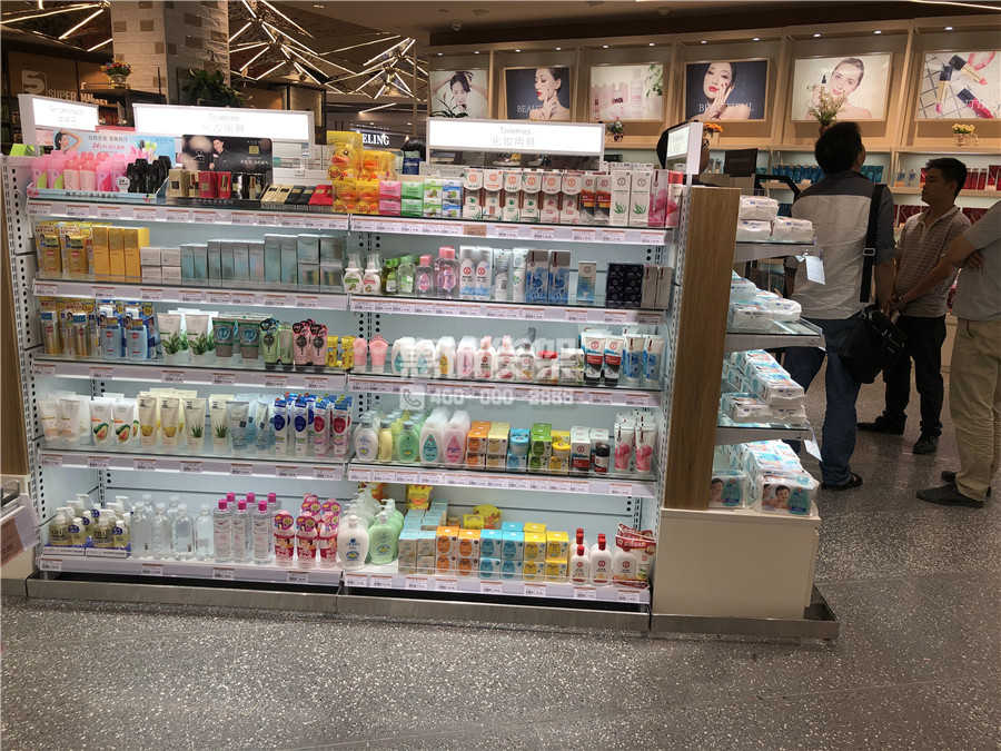 龍歸蘇鉑超市護(hù)膚品貨架