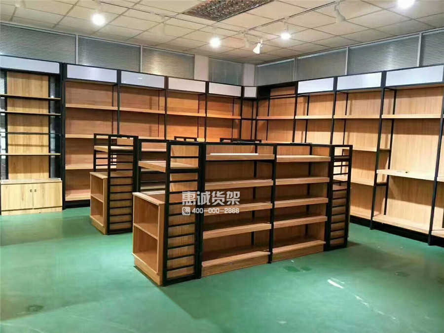 深圳龍華超市鋼木結(jié)合貨架