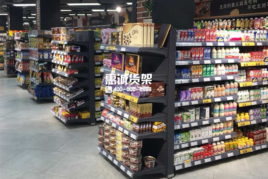 廣州鴻荃超市零食區(qū)貨架