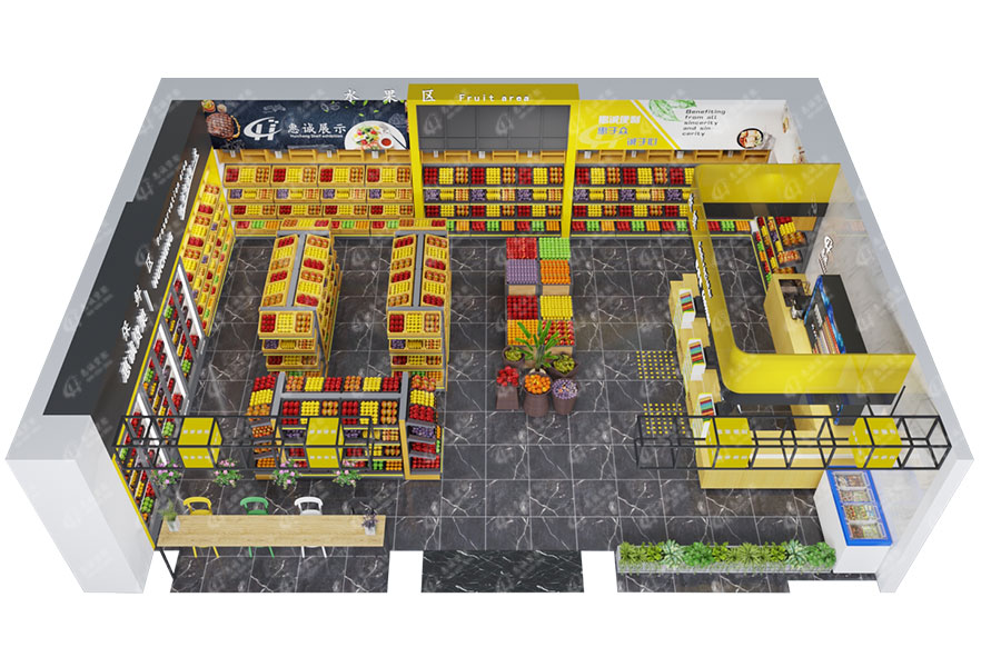 水果店整店布局圖