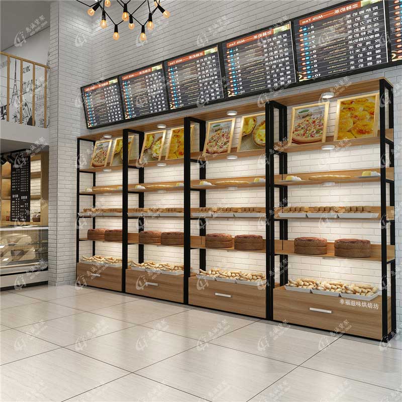 廣州優(yōu)美面包店貨架圖片1-2