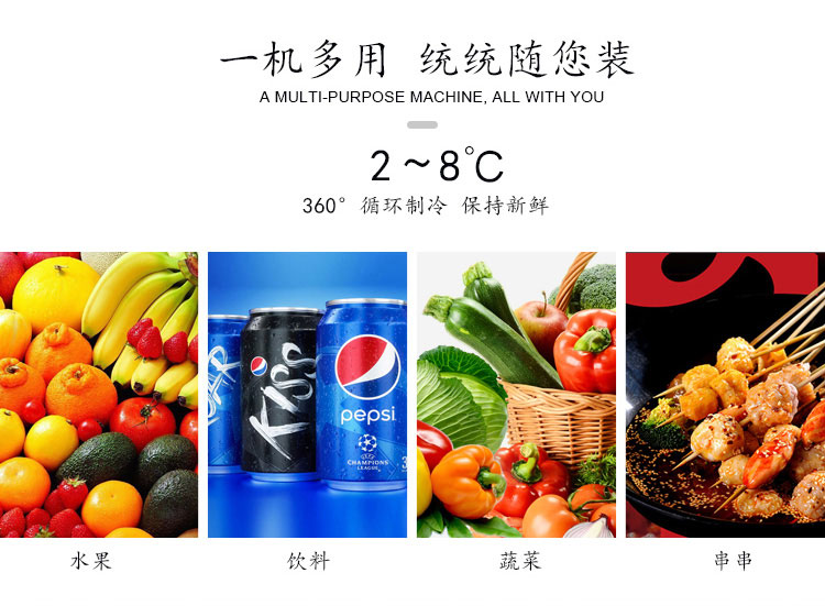 風幕柜-水果店保鮮柜圖片1-4