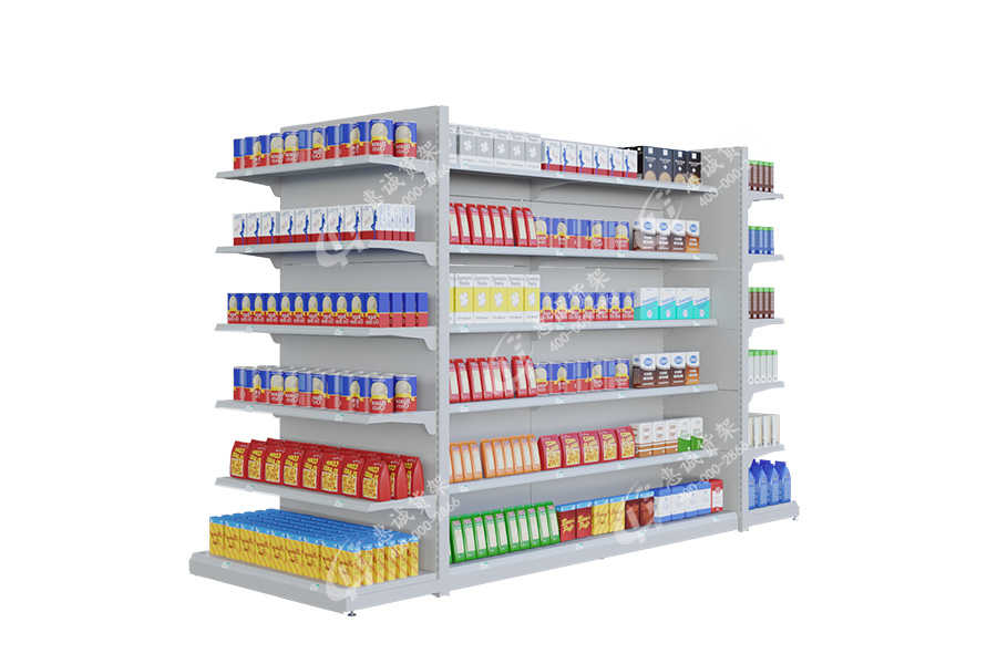Huicheng Cold-rolled Steel Rack Gondola Supermarket Shelf 