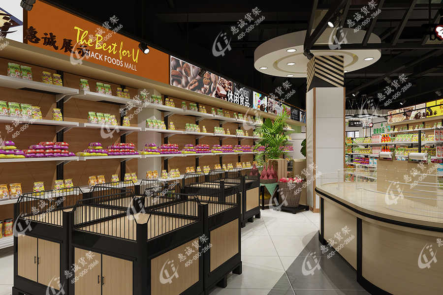 進口食品店鋪貨架布局方式