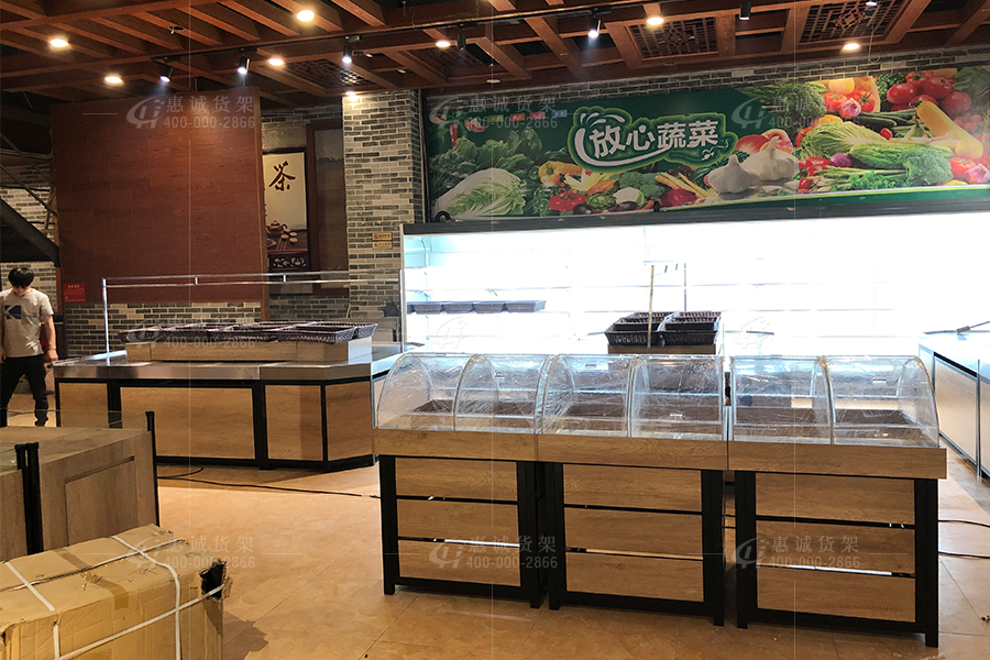 江門展農生鮮店貨架