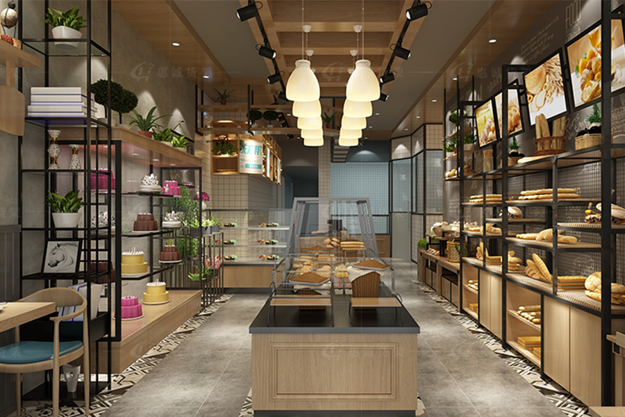 面包店展示效果圖