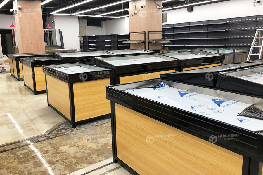 花都樂享生鮮超市貨架實(shí)拍圖片5